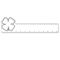 12" Plastic Rectangle Ruler w/ Corner Clover